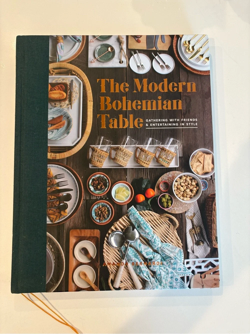 The Modern Bohemian Table Hardcover Cookbook - Green Cover